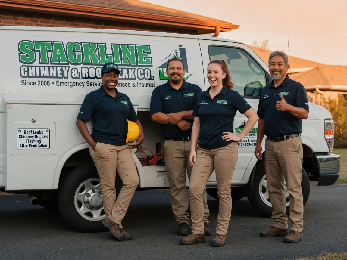 Chimney flashing repair company in Jacksonville, TX